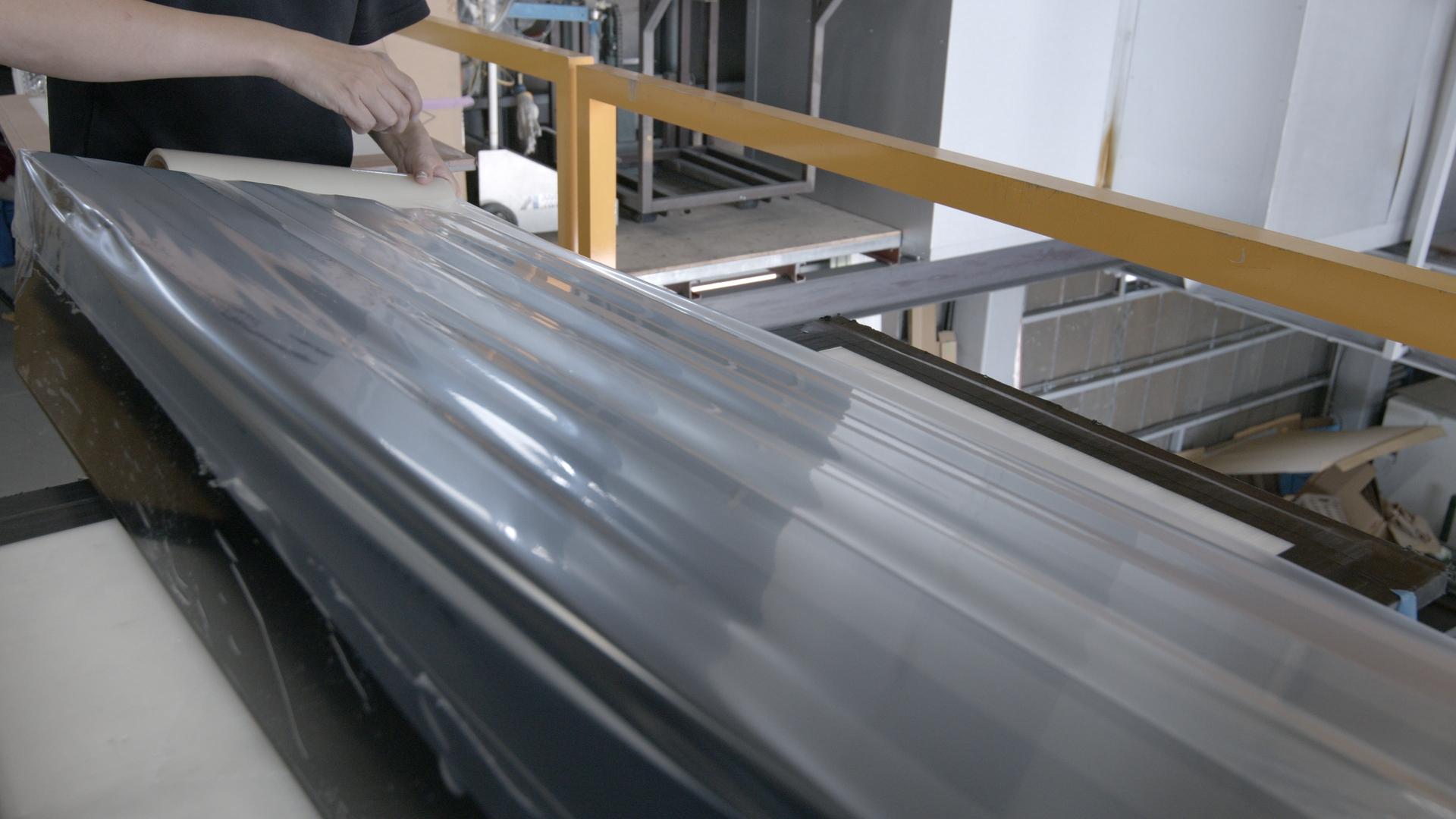 ラッピングの様子